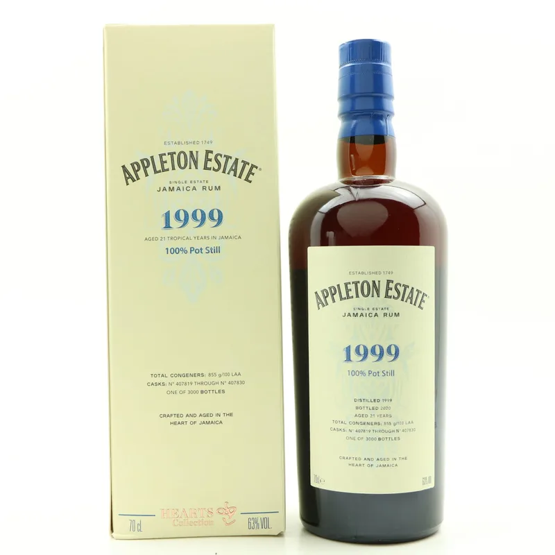 Appleton Estate – 1999 21 Year Old Hearts Collection (70cl, 63%)