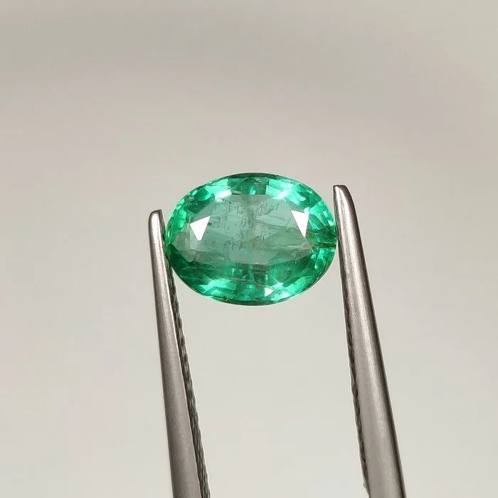 1 pcs Green Emerald - 1.37 ct - International Gemological Institute (IGI) - Awesome Quality !