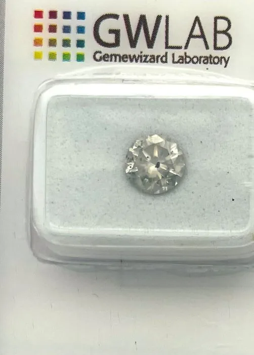 1 pcs Diamond (Natural) - 1.02 ct - Round - I - SI3 - Gemewizard Gemological Laboratory (GWLab)
