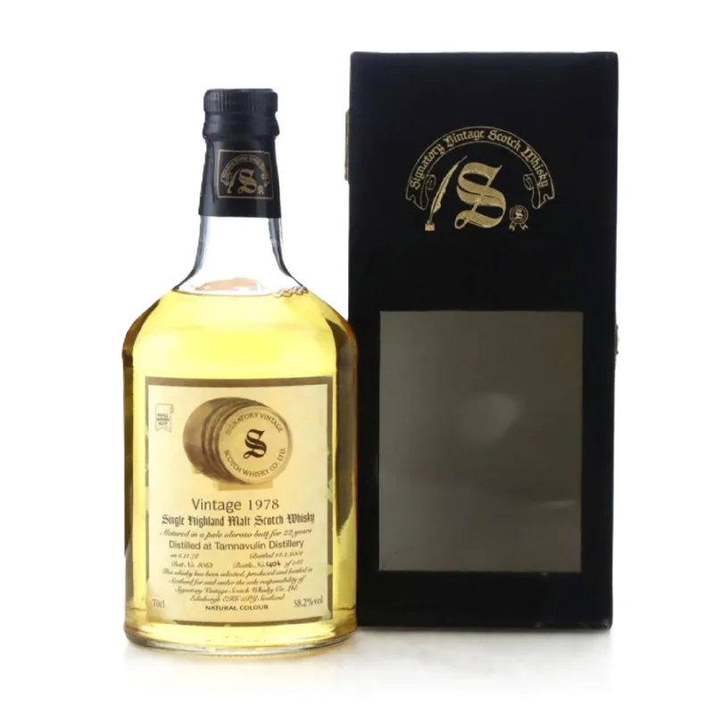 Tamnavulin – 22 Year Old 1978 Signatory Vintage Single Pale Oloroso Butt #8063 (2001)