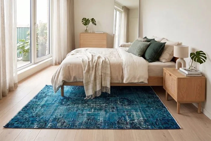 Blue super vintage - Rug - 200 cm - 115 cm - √ handmade √ certificate