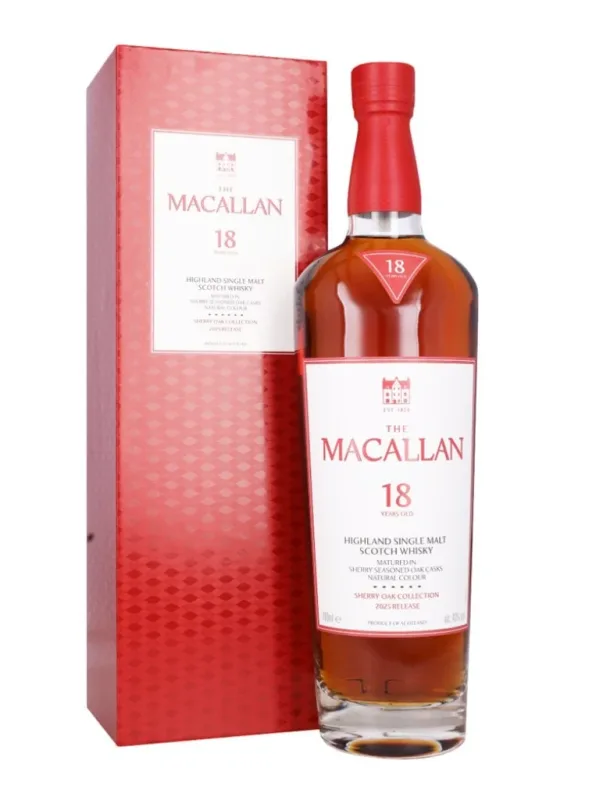 The Macallan – 18 Year Old Sherry Oak 2025 Release (70cl, 43%)