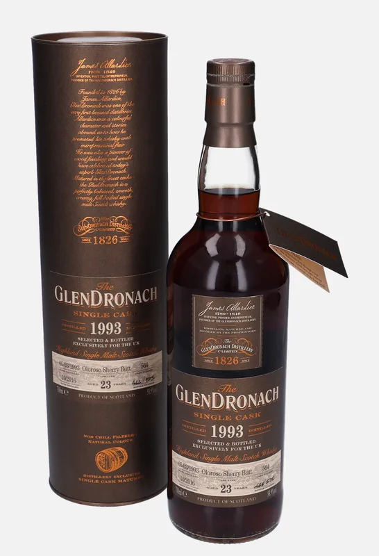 Glendronach – 1993 23 Year Old Single Cask (70cl, 58.9%)