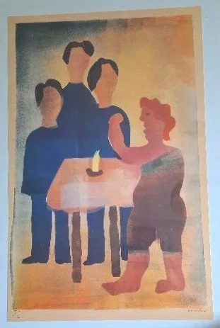 H.N. Werkman (1882-1945) - De toornige kolenbrander