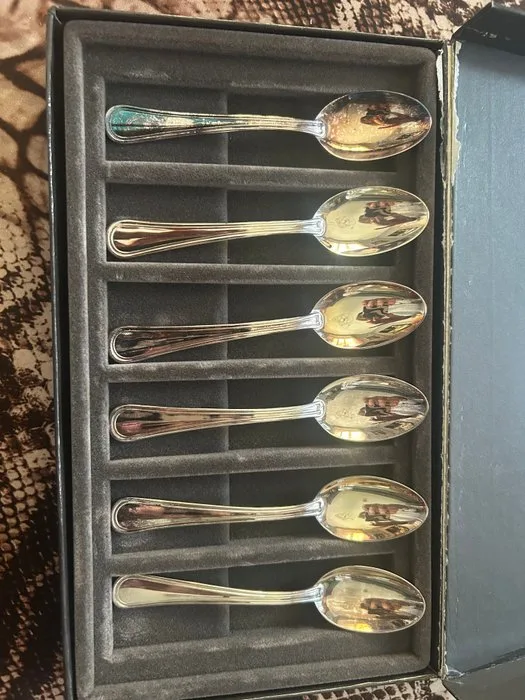 Cutlery set for 6 -.925 silver - coffee spoons