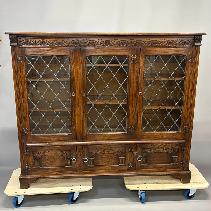 Carved Oak Bookcase