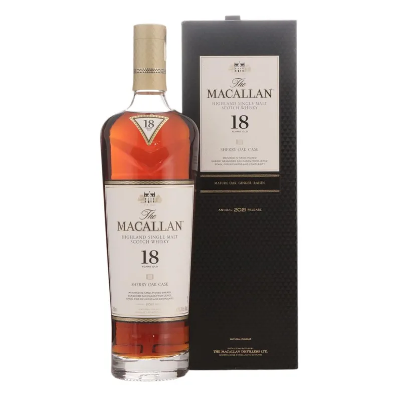 Macallan – 18 Year Old Sherry Oak Cask Annual 2021 Release (75cl, 43.00%)