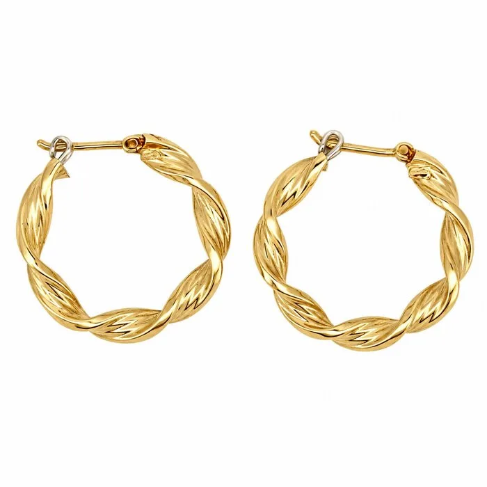 UnoAErre - Earrings - 18 kt. Yellow gold, White gold - Made in Italy - Handmade