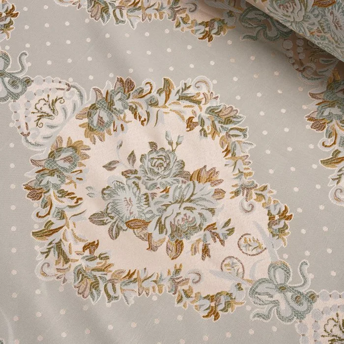 GCFabrics – Upholstery Jacquard Fabric with Floral Motif and Bows – 300 x 280 cm - Upholstery fabric - 300 cm - 280 cm