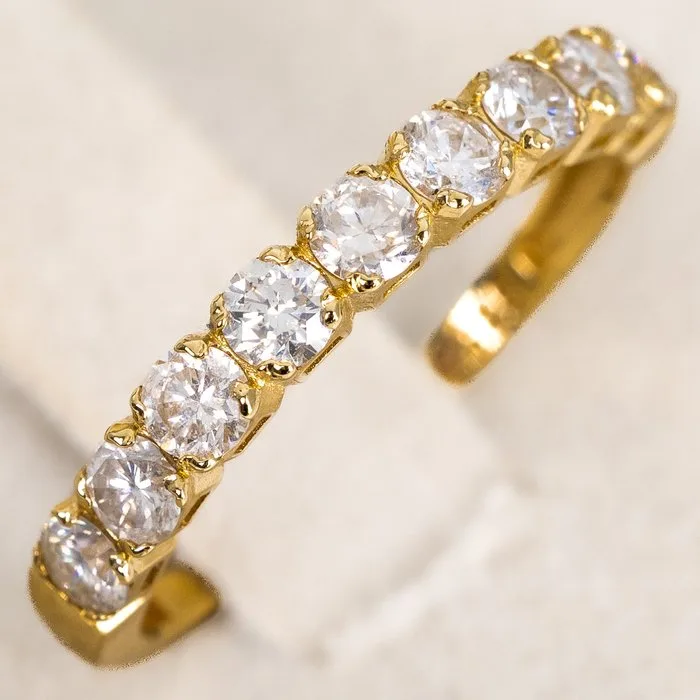 Ring - 14 kt. Yellow gold - 0.79ct. tw. Diamond (Natural) - GCI