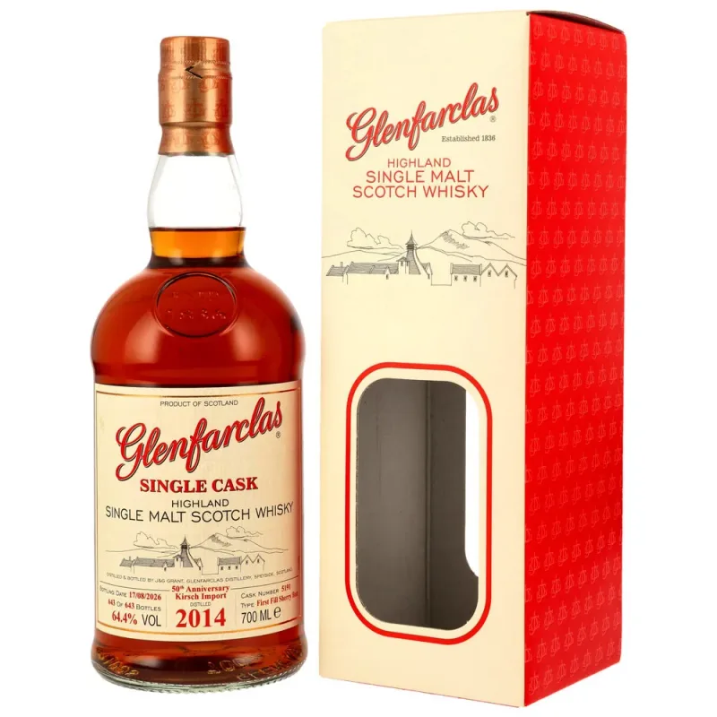 Glenfarclas – 2014/2026 Whisky Live Germany 50th Anniversary 1st Fill Sherry Butt #5191 (70cl, 64.4%)