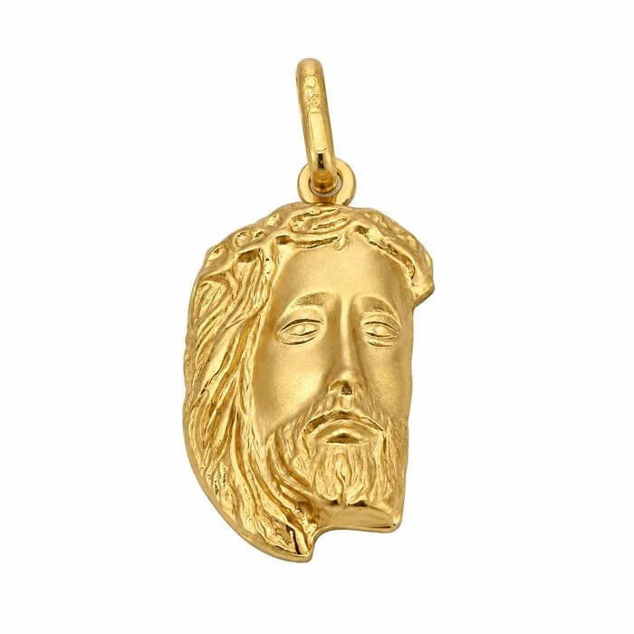 Pendant - 18 kt. Yellow gold - Made in Italy - Handmade