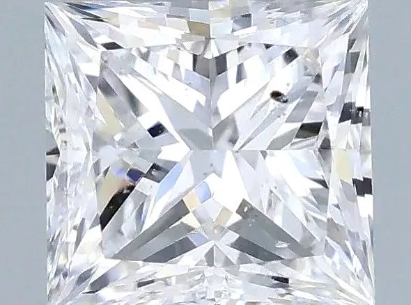 1 pcs Diamond (Natural) - 0.50 ct - D (colourless) - SI1 - Gemological Institute of America (GIA) - Princess