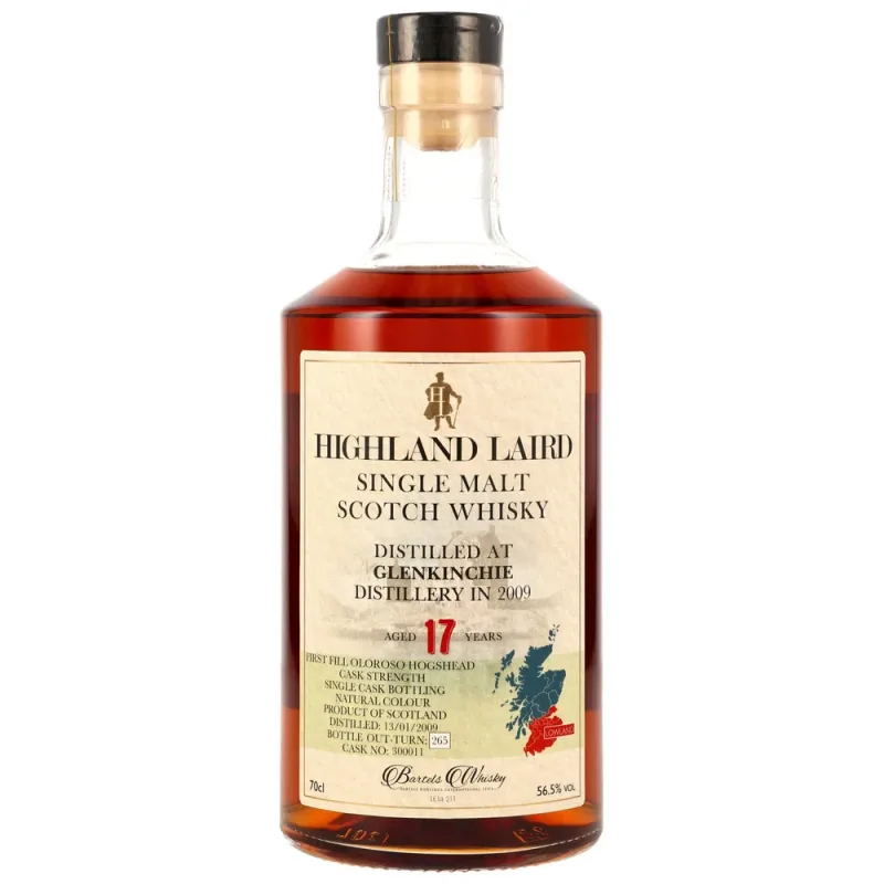Glenkinchie – 17 Year Old 2009/2026 Highland Laird Bartels Whisky Ltd. 1st Fill Oloroso Sherry Cask