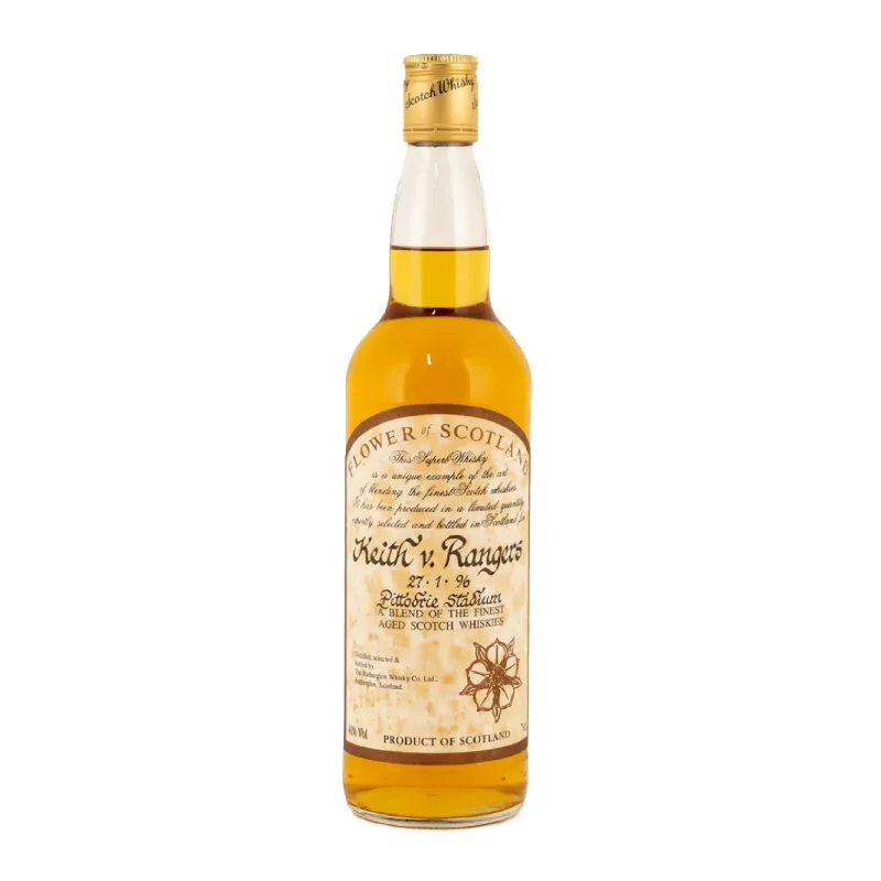 Flower of Scotland Keith v Rangers 1996 Pittodrie Stadium Blended Scotch Whisky (70cl, 40%)