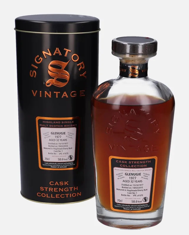 Glenugie – 1977 32 Year Old Signatory Vintage Scotch Whisky Co. Cask Strength Collection
