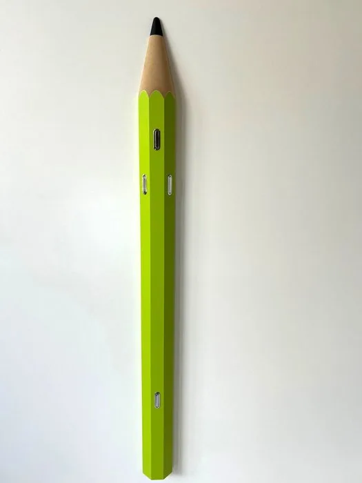 Maconi - Coat rack - Pencil - Wood / resin leaf