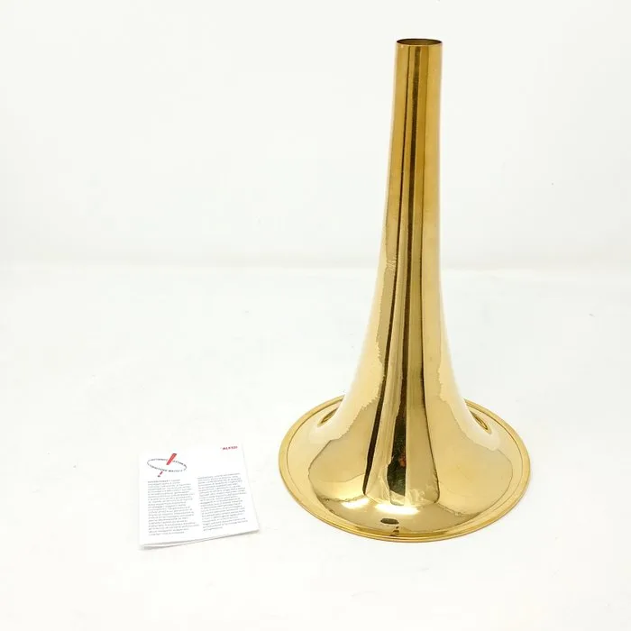 Alessi - Michael Anastassiades - Vase - Trumpet - Gilt brass