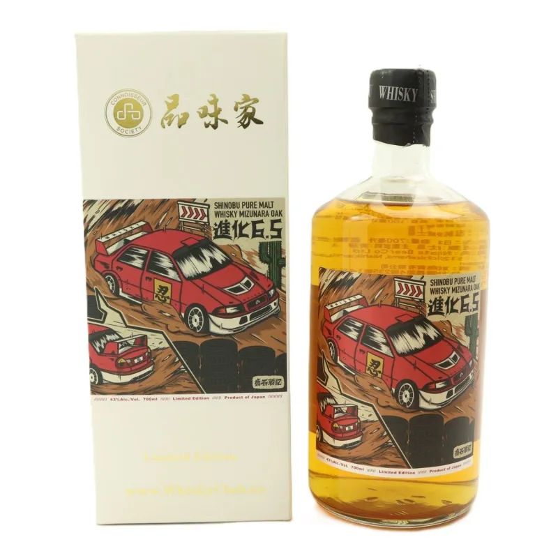 Shinobu Mizunara Pure Malt Whisky Limited Edition Car Design (2023) (70cl, 43%)