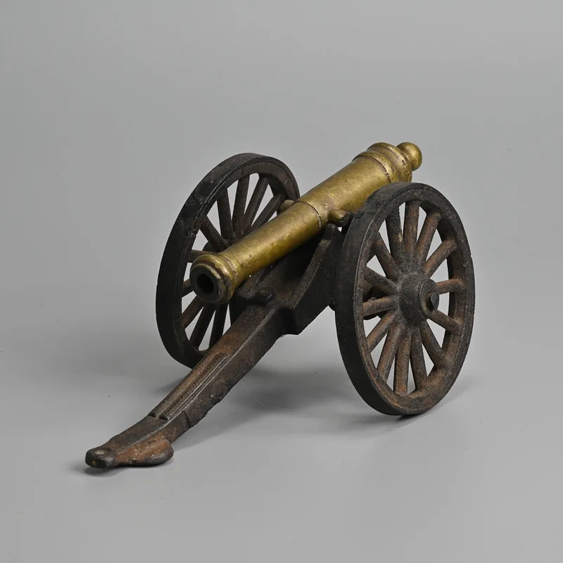 A French Iron and Brass Model of a Gribeauval Field Gun, Early 20th Century