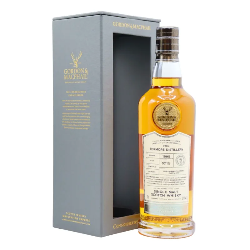 Tormore – 28 Year Old 1995 Gordon & MacPhail Single Refill Sherry Puncheon #5391 Speyside Single Malt Scotch Whisky (2025) (70cl, 57.1%)
