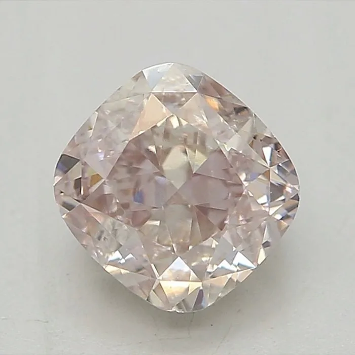 1 pcs Diamond (Natural coloured) - 0.72 ct - Cushion - Fancy light Brown Pink - I1 - Gemological Institute of America (GIA) - FLBP 0.72CT I1