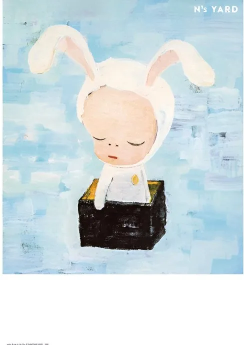 Yoshitomo Nara (1959) (after) - Little Bunny In The Box
