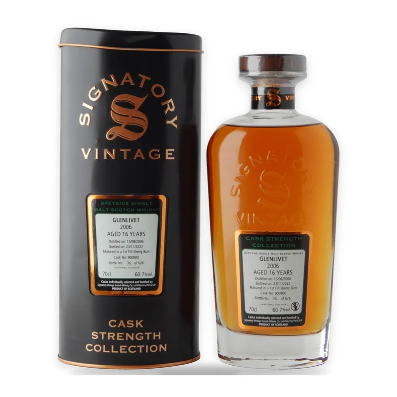 Glenlivet 2006 16 Year Old Single Cask #900800 - Signatory Vintage