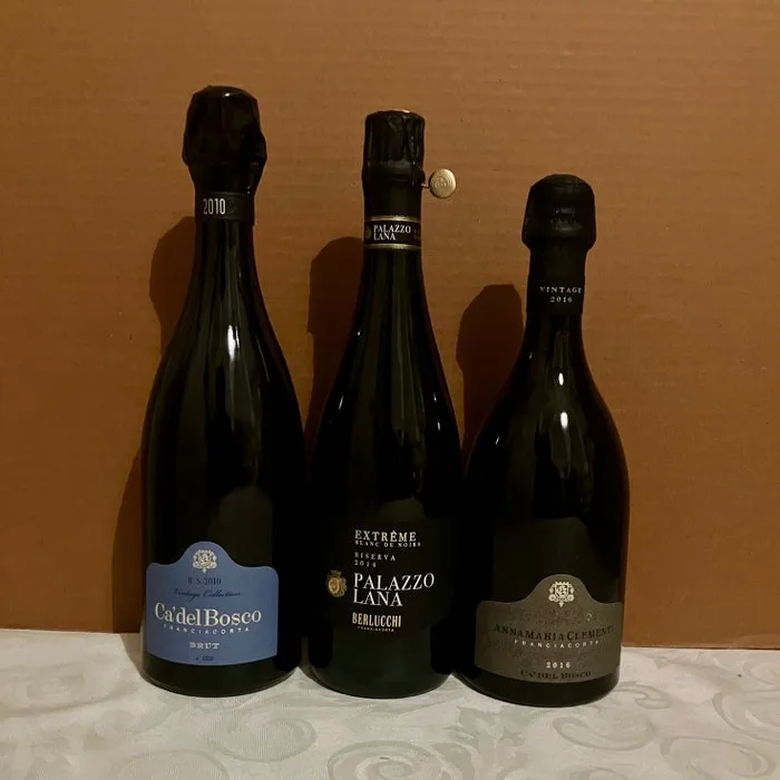 Ca' del Bosco, 2016 Anna Maria Clementi; Vintage Collection R.S. 2010 Limited Ed. & 2014 Belrucchi Palazzo Lana - Franciacorta - 3 Bottles (0.75L)