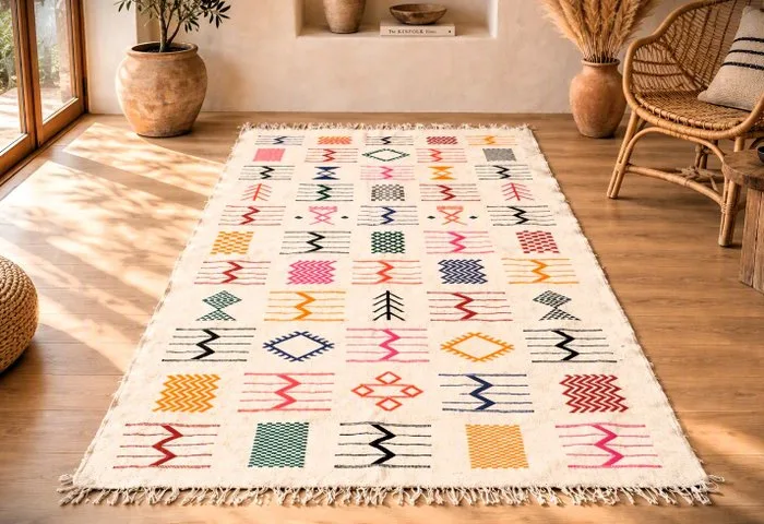Carpet - 252 cm - 153 cm - Moroccan Berber Rug