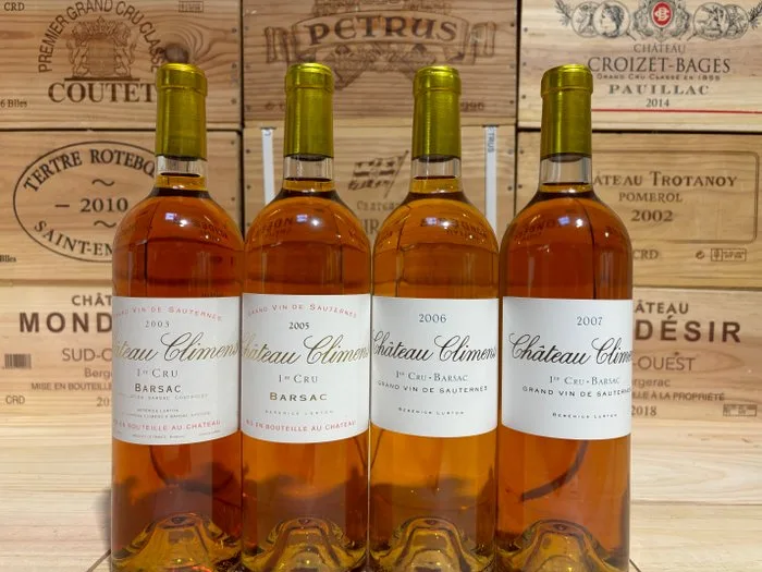2003, 2005, 2006 & 2007 Château Climens - Barsac, Sauternes 1er Grand Cru Classé - 4 Bottles (0.75L)