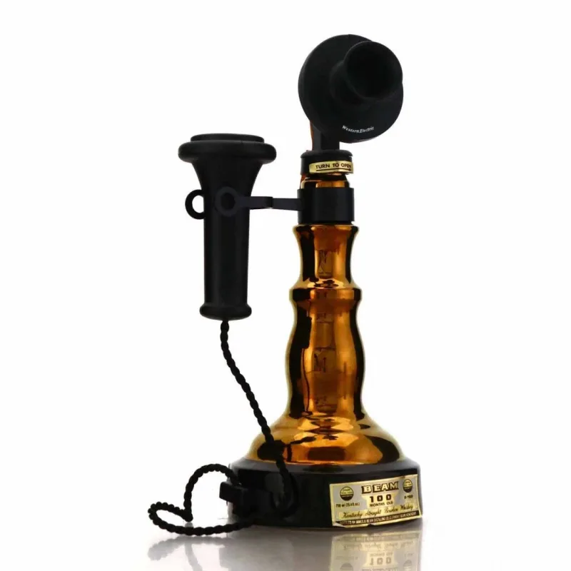 Jim Beam 100 Month Old Telephone Decanter Kentucky Straight Bourbon Whiskey (1978) (75cl, 40%)