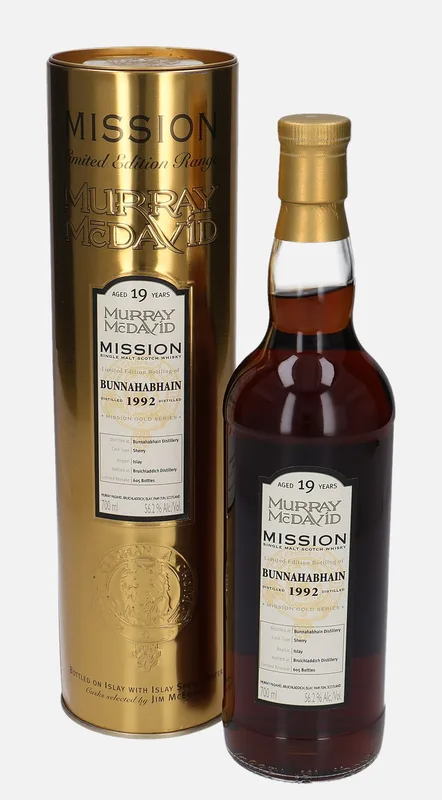 Bunnahabhain – 1992 19 Year Old Murray McDavid Mission Gold Series