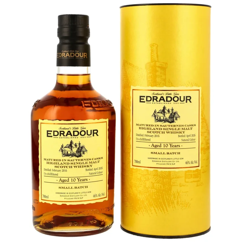 Edradour – 10 Year Old 2016/2026 1st Fill Sauternes Casks Small Batch