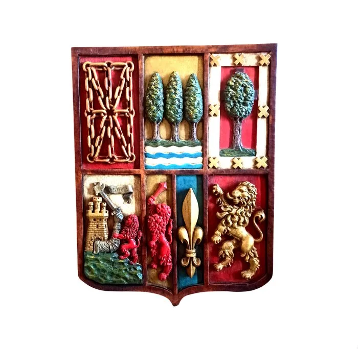 Paesi Baschi (Spagna) - Panel - Wood - Coat of arms - 1900 ca