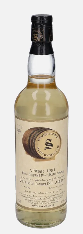 Dallas Dhu – 1981 19 Year Old Signatory Vintage Scotch Whisky Co.