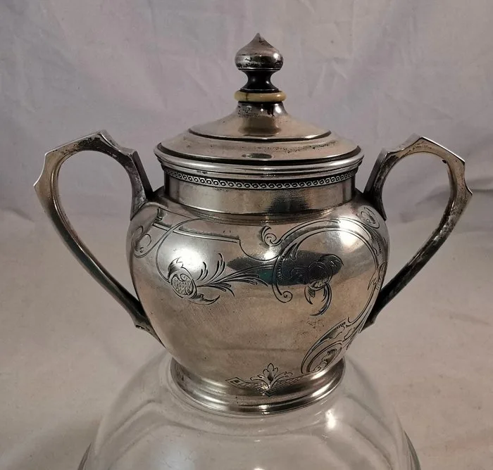Sugar bowl - Vasily Ivanov - 84 zolotniki silver - Imperial Russian 1908