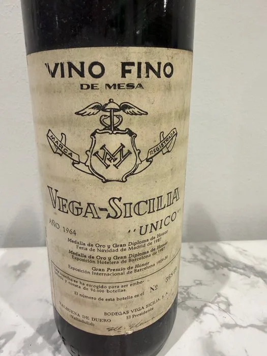 1964 Vega Sicilia Único - Ribera del Duero Gran Reserva - 1 Bottle (0.75L)
