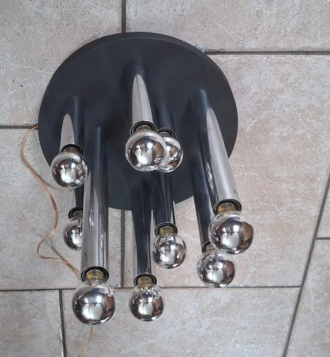 Gaetano Sciolari - Ceiling lamp - Chrome, Metal, Glass - ceiling light