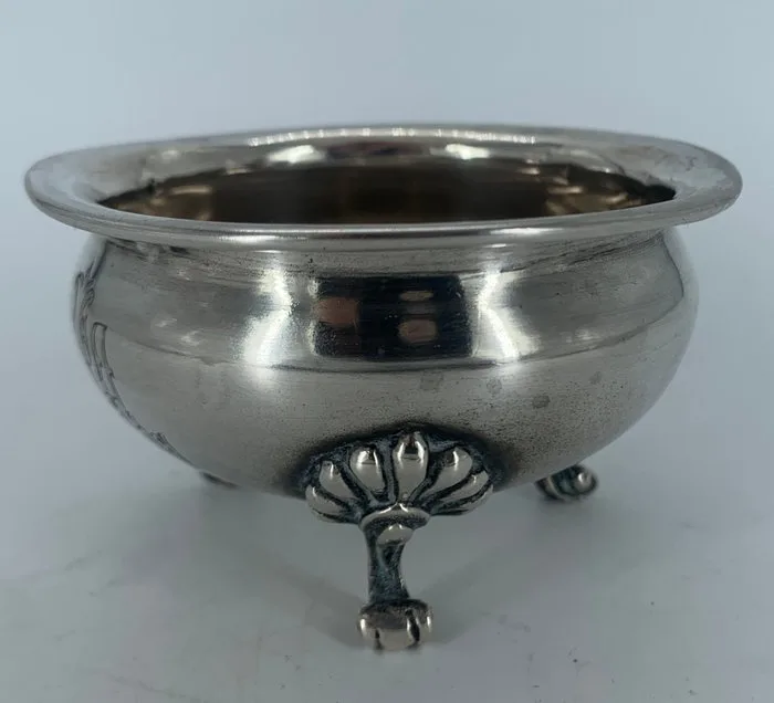 1861 Russian Silver from johann Myllys. - Assay master Eduard Brandenburg - Salt cellar - Russian Imperial Silver Salt Cellar. Johann Myllys. St Petersburg 1861. Tsar Alexander II - Imperial Silver.875 Russian 84-zolotnik silver standard - Russian Silver 1861