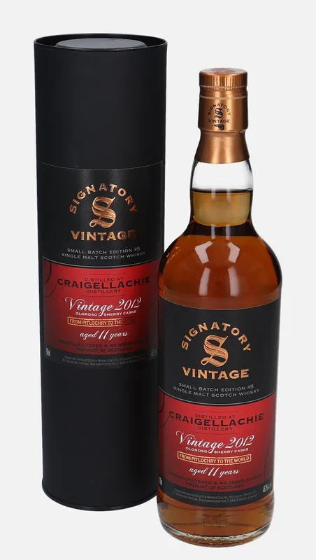 Craigellachie – 2012 11 Year Old Signatory Vintage Scotch Whisky Co. Small Batch Edition #5