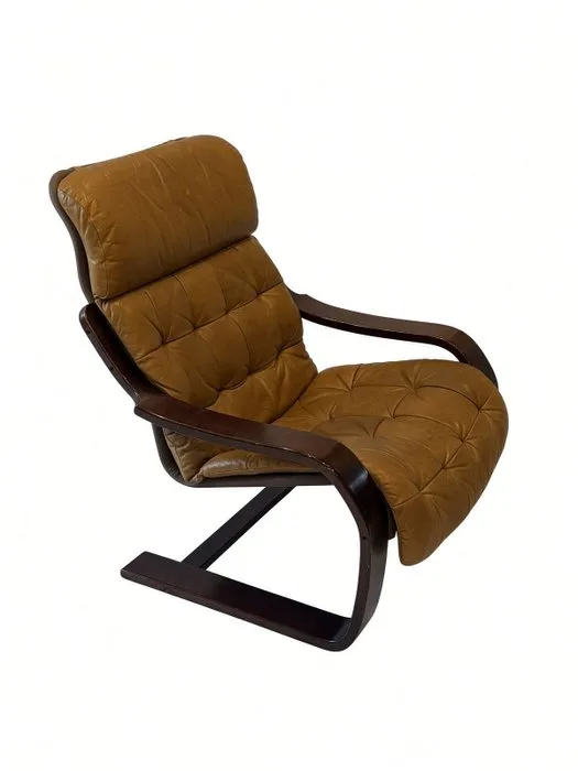 Vatne Mobler - Sigurd Ressell - Armchair - Leather - Gatsby Mid Century