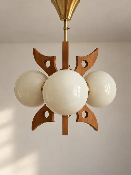 Szarvas - Hanging lamp - Opaline glass - design hanging lamp o