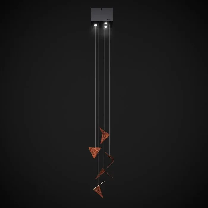 Gie El - Chandelier - Steel - FINE rust LGH1001