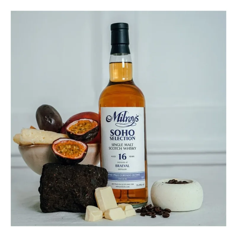 Braeval – 16 Year Old 2010 2nd Fill Peated Palo Cortado Octave Soho Selection (70cl, 55.8%)