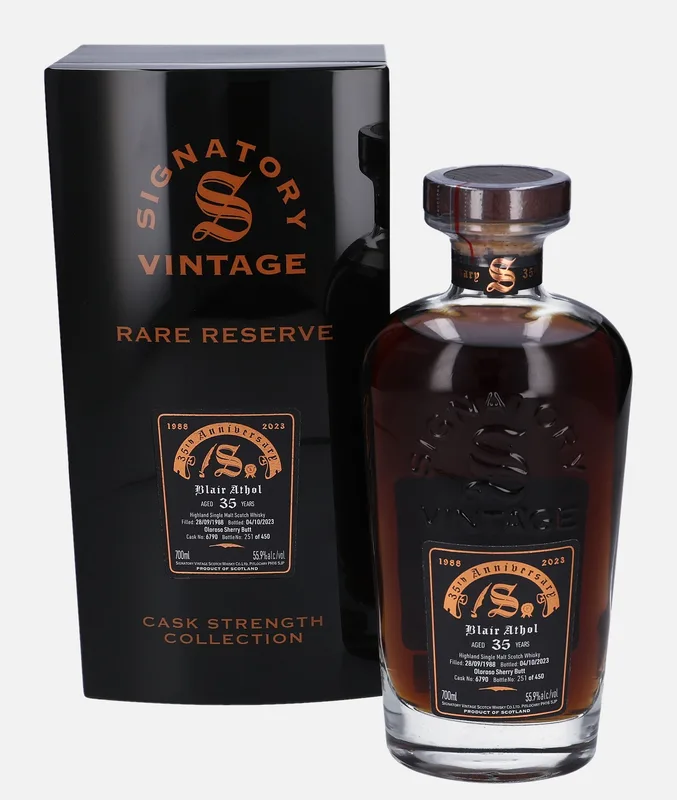 Blair Athol – 1988 35 Year Old Signatory Vintage Scotch Whisky Co. Rare Reserve