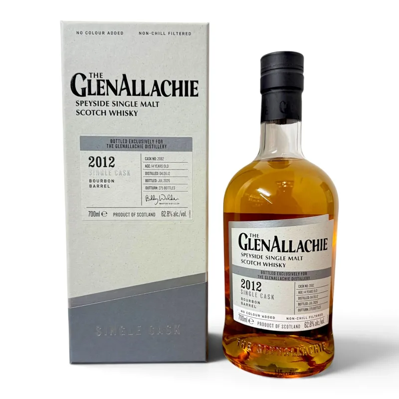 GlenAllachie – 14 Year Old 2012 Single Bourbon Cask #2082 (70cl, 62.8%)