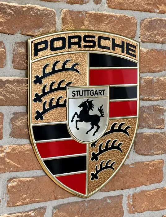 PORSCHE (40 cm) - Sign - Steel
