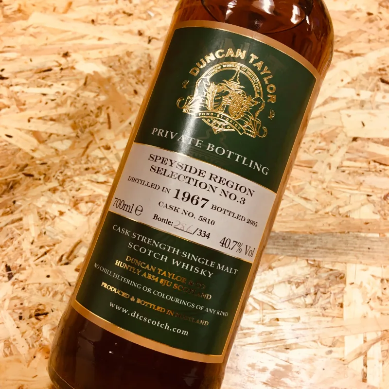 Duncan Taylor Speyside Region Selection No. 3 1967 37 Years Old (40.7%)