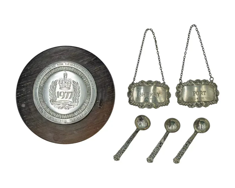 A selection of silver items